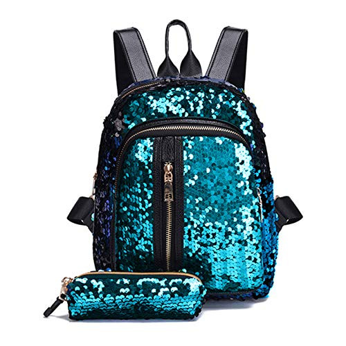 Mini Backpack for Girls Sequin Cute Backpacks Teens Glitter Book Bag Small Women Purses Shoulder Bag for Travel