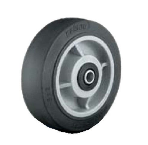 Colson 4 inch x 2 inch Soft Rubber Wheel with 1 2 inch ID Gray 400  Cap.  One
