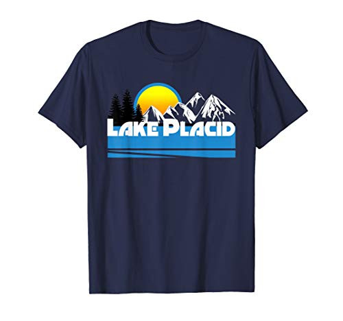Lake Placid T-Shirt - Retro Style Lake Placid NY Tee-Shirt