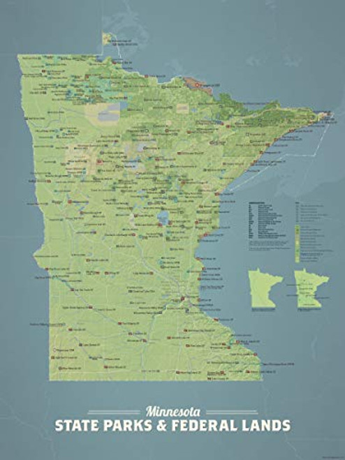 Best Maps Ever Minnesota State Parks and Federal Lands Map 18x24 Poster Natural Earth Best Maps Ever Minnesota State Parks and Federal Lands Map 18x24 Poster Natural Earth