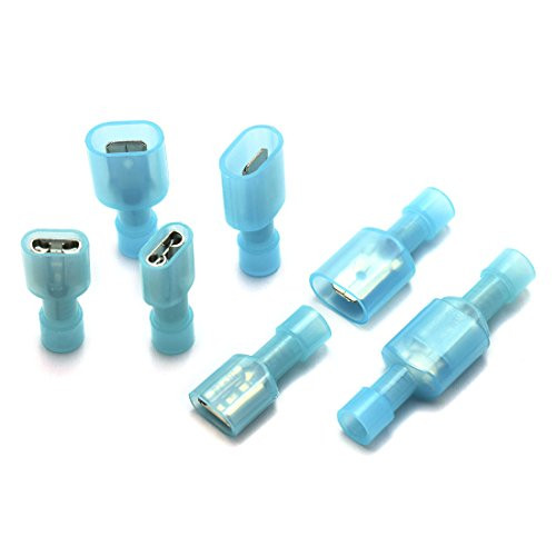 DZS Elec 30 Sets A.W.G. 16-14 15A Fully Insulated Wire Connector Quick Disconnects Electrical Wiring Female and Male Spade Nylon Wire Crimp Terminal