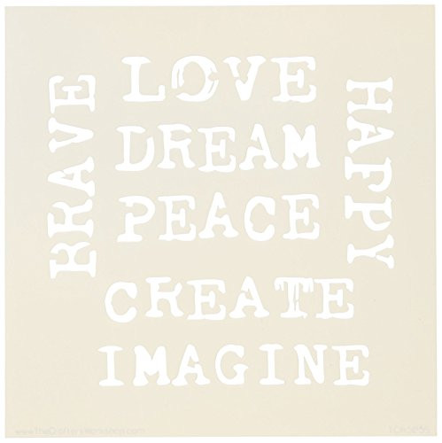 Crafters Workshop Inspired Words Crafter's Workshop Template, 6 by 6"