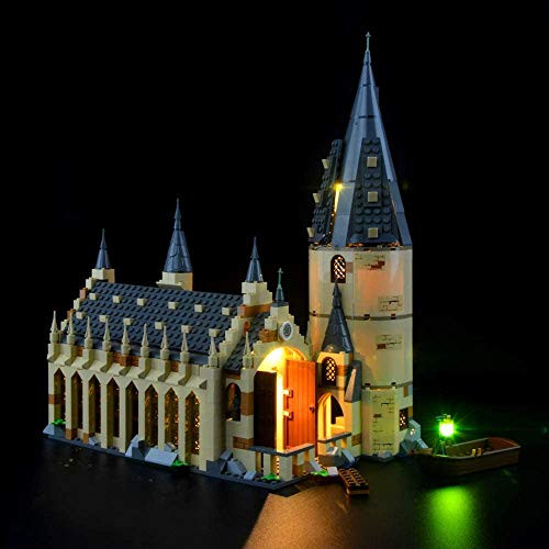 T-Club Led Light Kit Set for Lego 75954 Harry Potter Hogwarts Great Hall Castle Building Blocks  Not Include Lego Model