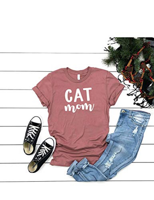 Cat Mom T Shirt Womens T-Shirt Casual Top Graphic Tee Short Sleeve Shirt Love Animals T-Shirt Cats T Shirt Cat Mom T Shirt Womens T-Shirt Casual Top Graphic Tee Short Sleeve Shirt Love Animals T-Shirt Cats T Shirt