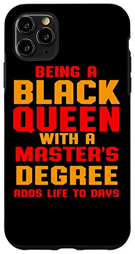 iPhone 11 Pro Max Black Queen Skills Masters Graduation Case