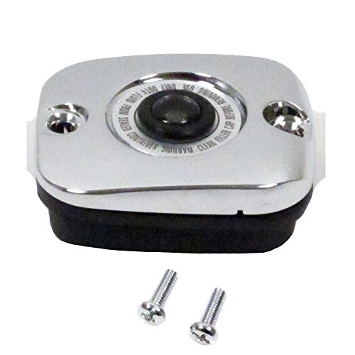 Hill Country Customs Chrome Front Brake Master Cylinder Cover for 1996-2004 Harley Touring models -
