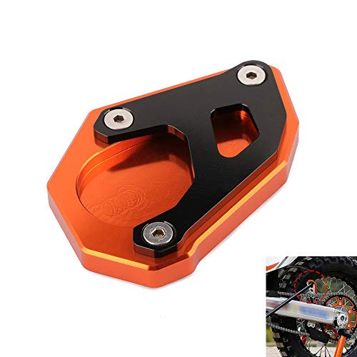 Motorcycle Kickstand Pad Plate Side Stand Extension For K.T.M 1050 Adventure 1290 Super Adventure R 2015-2017 1090 Adventure R 2017-2018 1190 Adventure R 2014-2017 - Orange