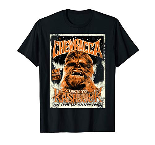 Star Wars Chewbacca Vintage Concert Poster Graphic T-Shirt
