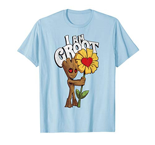 Marvel Guardians I AM GROOT Daisy Flower Valentine s T-Shirt Marvel Guardians I AM GROOT Daisy Flower Valentine s T-Shirt