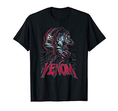 Marvel Venom Lurking The Street Shadows Logo Graphic T-Shirt