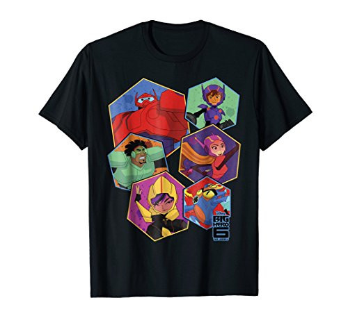 Disney Big Hero 6 TV Series Group Six Hex Graphic T-Shirt