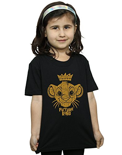 Disney Girls The Lion King Future King T-Shirt Black 5-6 Years