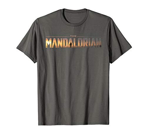 Star Wars The Mandalorian Title Fill Logo Graphic T-Shirt C2