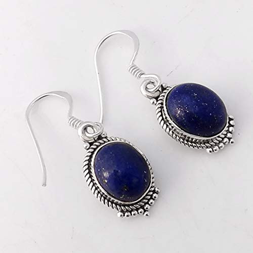 Solid 925 Sterling Silver Earrings for Women and Girls Sterling Silver Lapis Lazuli Earrings Drop and Dangle Mothers Day Gift Bridesmaid Gift Handmade Jewelry Solid 925 Sterling Silver Earrings for Women and Girls Sterling Silver Lapis Lazuli Earrings Drop and Dangle Mothers Day Gift Bridesmaid Gift Handmade Jewelry