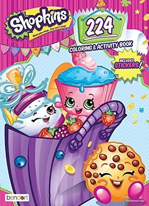 Bendon Shopkins 224 Page Coloring & Activity Book Including Stickers! 2 BOOKS (2) Bendon Shopkins 224 Page Coloring & Activity Book Including Stickers! 2 BOOKS (2)