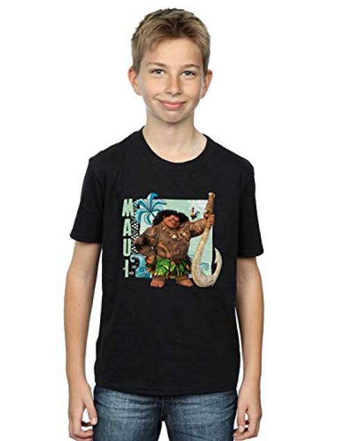 Disney Boys Moana Maui T-Shirt Black 5-6 Years Disney Boys Moana Maui T-Shirt Black 5-6 Years