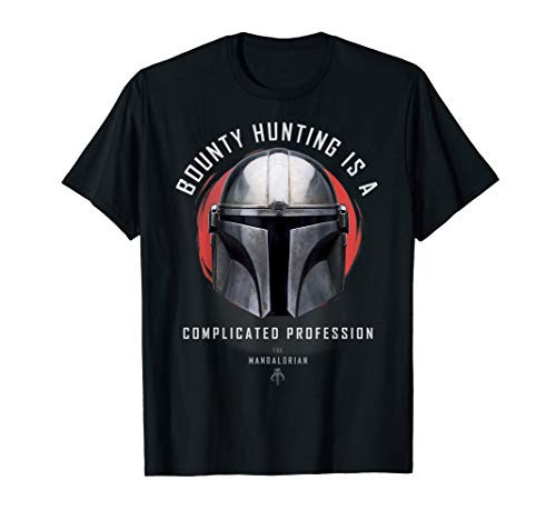 Star Wars The Mandalorian A Complicated Profession Portrait T-Shirt