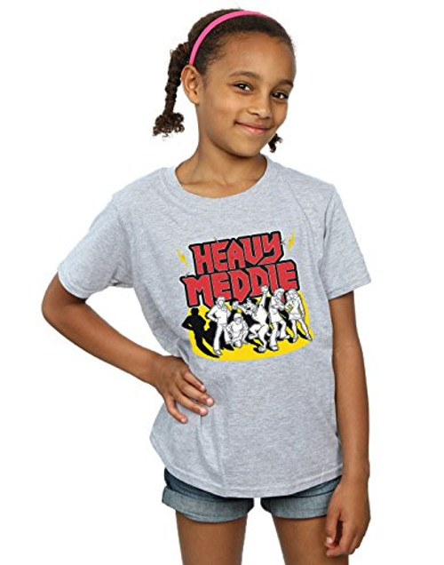 Scooby Doo Girls Heavy Meddle T-Shirt Sport Grey 5-6 Years