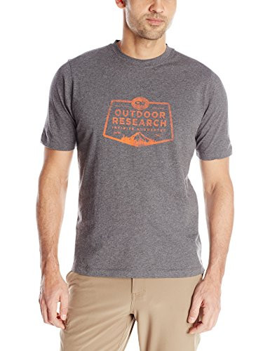 Outdoor Research Men s Bowser Tee Charcoal Heather Medium