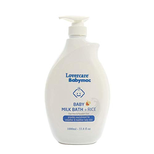 Lovercare Babymac Baby Milk Bath plus Rice 33.8 fl oz 1000ml Lovercare Babymac Baby Milk Bath plus Rice 33.8 fl oz 1000ml