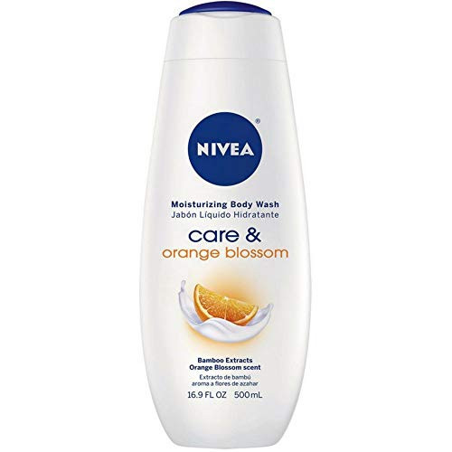 NIVEA Care  and  Orange Blossom Moisturizing Body Wash 16.9 oz  Pack of 2