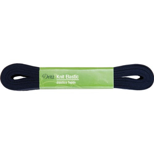 Dritz 9518-Navy Knit Elastic, Navy, 3-Yard by 1-Inch