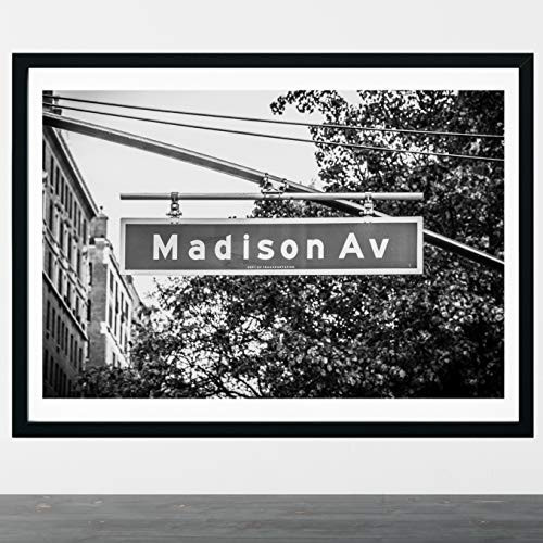 New York City Photography Street Sign Print Madison Avenue Print Manhattan Art Print NYC Art Mad Men Black and White Art New York City Photography Street Sign Print Madison Avenue Print Manhattan Art Print NYC Art Mad Men Black and White Art