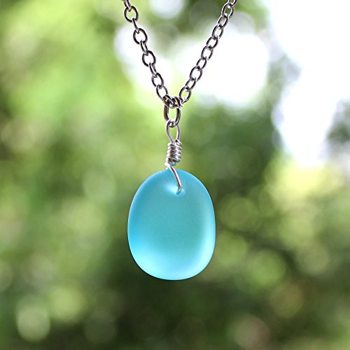 Sea Glass Necklace Blue Sea Glass pendant Sea Glass Earrings Cultured Sea Glass Jewelry Turquoise Seaglass Beach Glass Sea Glass Necklace Blue Sea Glass pendant Sea Glass Earrings Cultured Sea Glass Jewelry Turquoise Seaglass Beach Glass