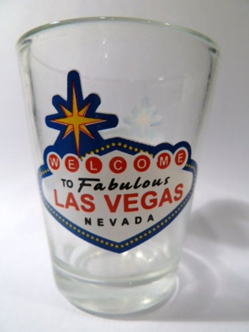 Las Vegas Nevada Welcome To Fabulous Las Vegas Clear Shot Glass
