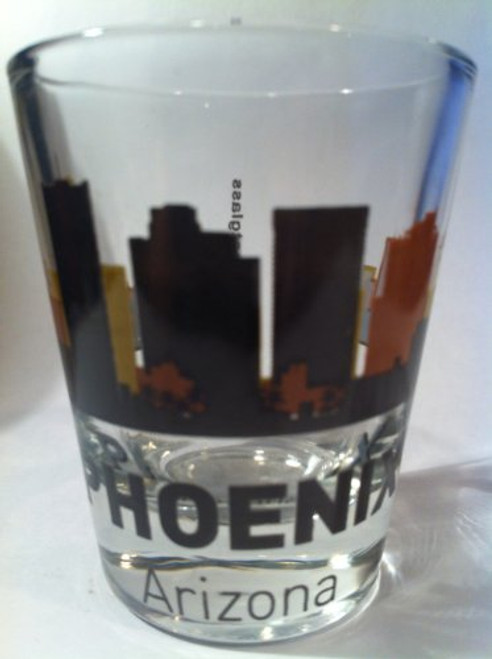 Phoenix Arizona Sunset Skyline Shot Glass