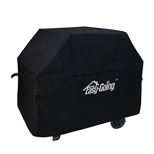 Easy-Going Heavy Duty Gas Grill Cover 58-inch Waterproof BBQ Grill CoverUV  and  Dust  and  Weather Resistant MaterialDurable and Convenient  58 inBlack