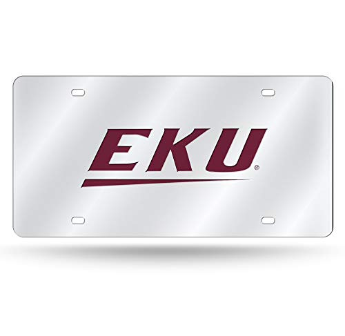 NCAA Rico Industries Laser Inlaid Metal License Plate Tag Eastern Kentucky Colonels NCAA Rico Industries Laser Inlaid Metal License Plate Tag Eastern Kentucky Colonels