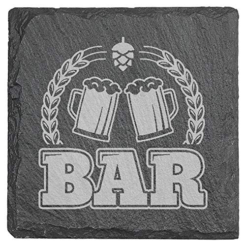 Bar Coasters - Square Slate - set of 4
