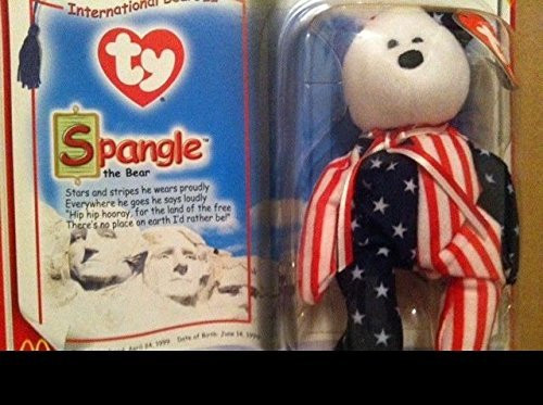 Ty International Bears SPANGLE Teenie Beanie Baby APRIL 24, 1999 .HN#GG_634T6344 G134548TY70416