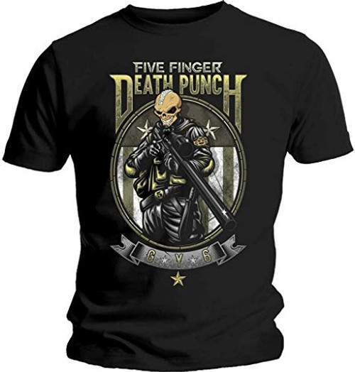 Five Finger Death Punch Sniper T-Shirt Small Black Five Finger Death Punch Sniper T-Shirt Small Black