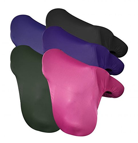 Showman Lycra English Saddle Cover  Black
