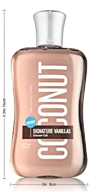 Bath  and  Body Works Signature Vanillas Coconut Shower Gel 10 Fl Oz