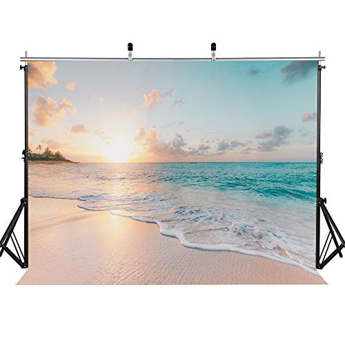 FLASIY Sunset Sea Ripple Photography Backdrops 7x5ft Beach White Clouds Background for Wedding Party Photographer Photo Studio Video Props AYY023 FLASIY Sunset Sea Ripple Photography Backdrops 7x5ft Beach White Clouds Background for Wedding Party Photographer Photo Studio Video Props AYY023