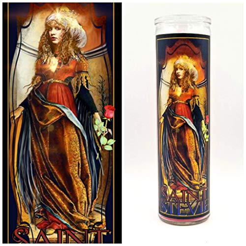 Stevie Nicks gold dust woman celebrity prayer candle