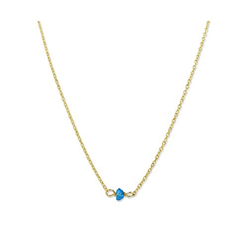 December Birthstone Choker Necklace - 16 Inches - Blue Topaz Gold - Handmade Layering Jewelry - Birthday Present for Her Daughter Girl Teen Woman Mom - Anniversary Gift for Wife Girlfriend December Birthstone Choker Necklace - 16 Inches - Blue Topaz Gold - Handmade Layering Jewelry - Birthday Present for Her Daughter Girl Teen Woman Mom - Anniversary Gift for Wife Girlfriend