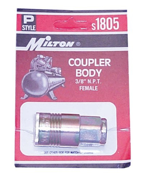 Milton S1805 P-Style Coupler - 3/8 In NPT Female