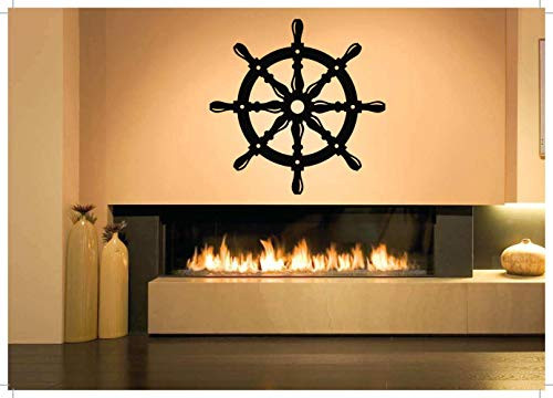 Vinyl Sticker Ship Wheel Nautical Theme Boat Anchor Marine Navy Sea Ocean Boy Room Baby Nursery Baby Shower Poster Mural Decal Wall Art Decor SA2399