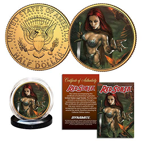 Dynamite Red Sonja Lucio Parrillo Collectible Coin