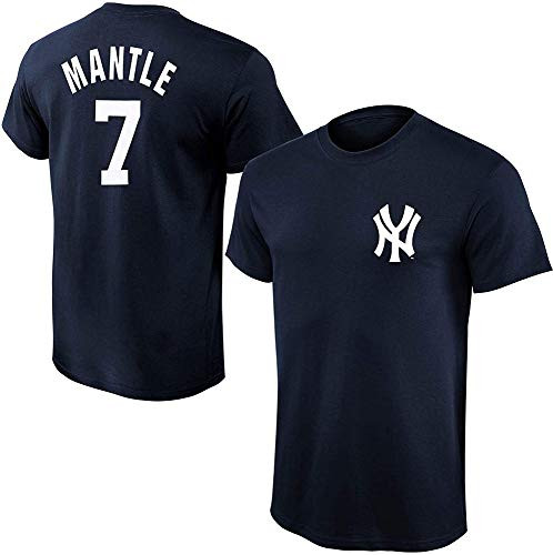 MLB Boys Youth 8-20 Team Color Official Player Name  and  Number T-Shirt  Mickey Mantle New York Yankees Youth Large 14-16