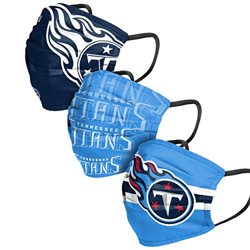 Tennessee Titans NFL Mens Matchday Face Cover - Adult - 3 Pack