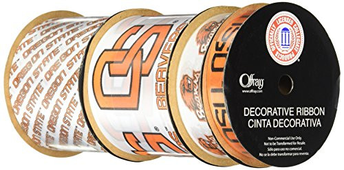 Offray Printed Craft Ribbon Pack 12-Yard Oregon State University Beavers