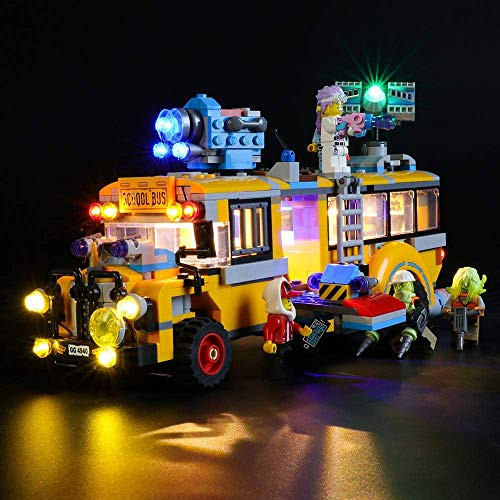 T-Club LED Light Kit for Lego 70423 Hidden Side Paranormal Intercept Bus - Lights Set Compatible with Lego 70423  Not Include Lego Model