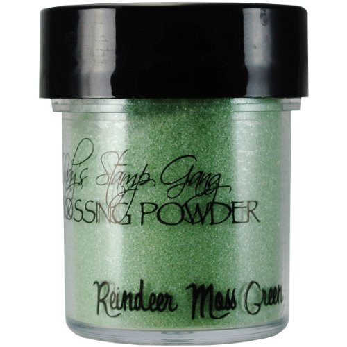 Lindy's Stamp Gang 2-Tone Embossing Powder, 0.5-Ounce Jar, Reindeer Moss Green