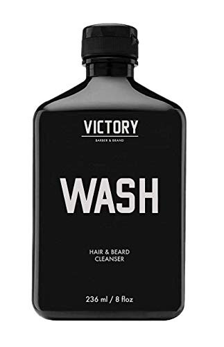 Hair and Beard WASH by Victory Barber  and  Brand   Men s Shampoo Made in the USA  Beard Shampoo and Beard Conditioner and Natural Shampoo for Men   Beard Shampoo Conditioner Set