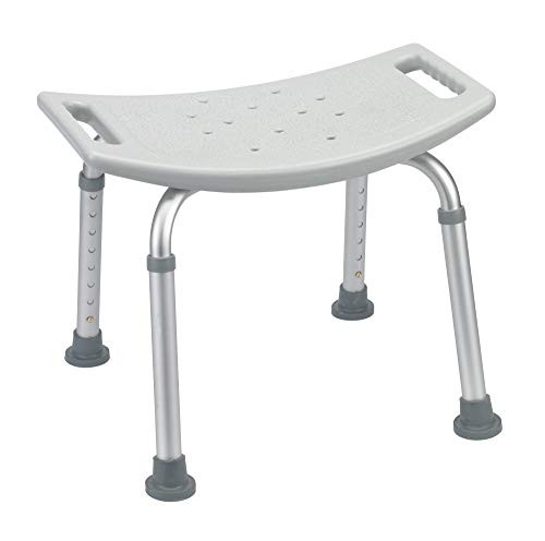 Wave Medical Tool-Free Assembly Spa Bathtub Adjustable Shower Chair Seat Bench